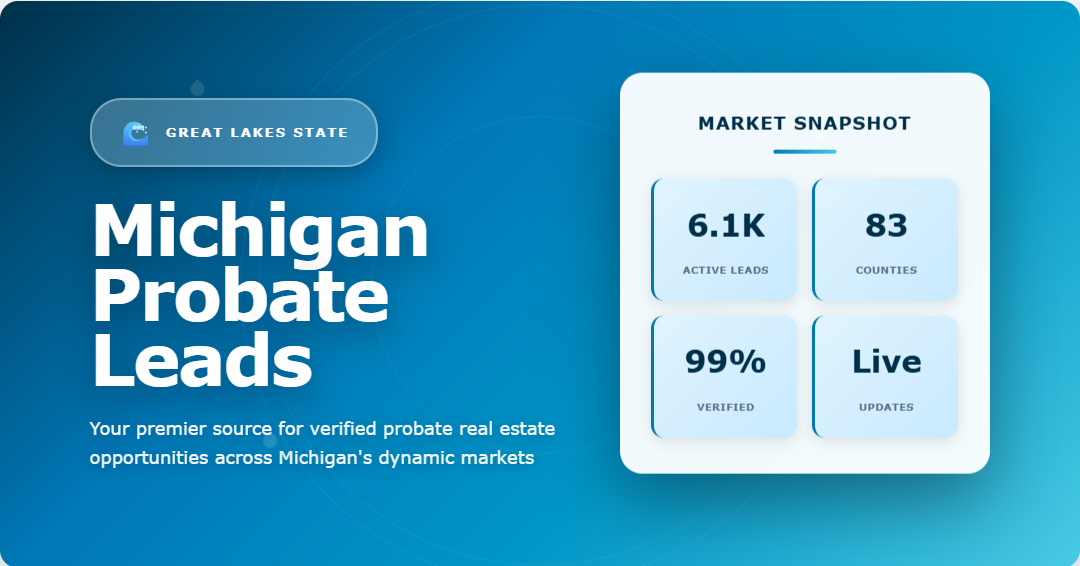 Michigan probate leads platform