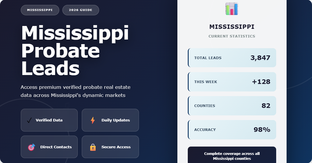 Mississippi probate leads