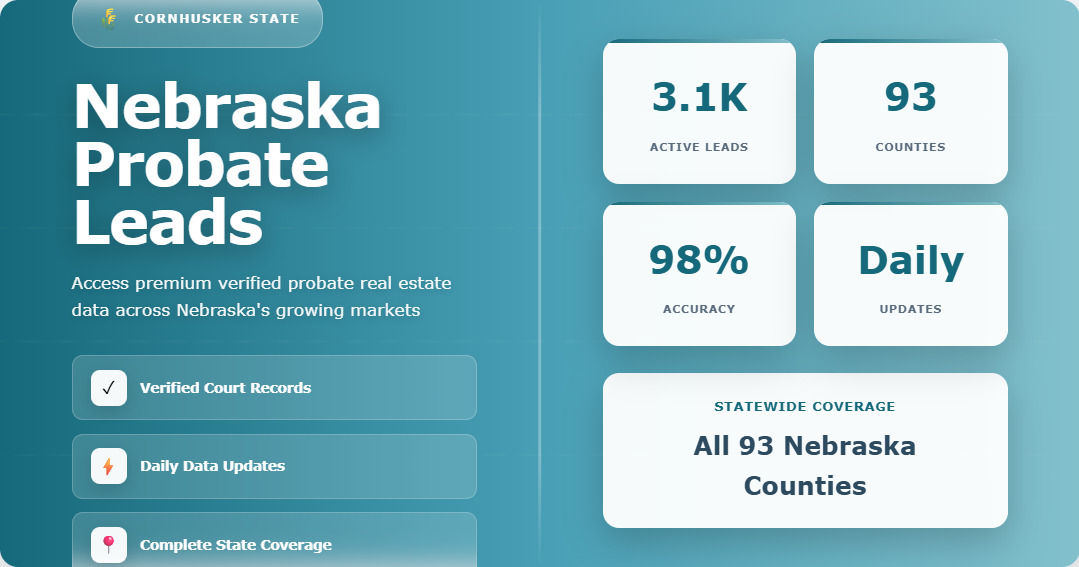 Nebraska Probate Leads