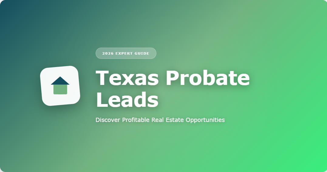 Texas probate leads map covering all 254 counties from Houston to El Paso