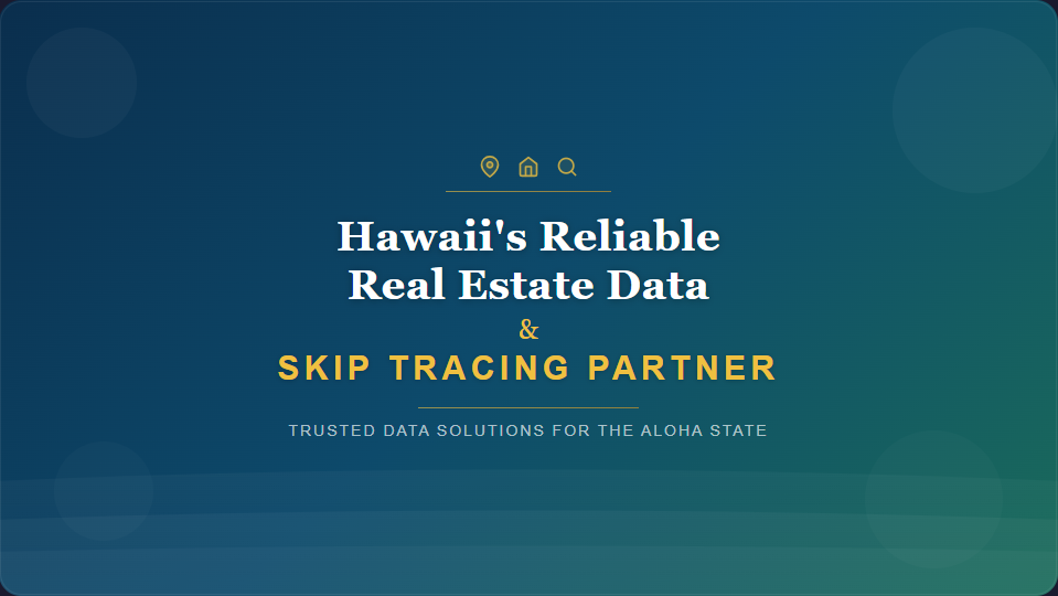 LeadCruncher Hawaii platform