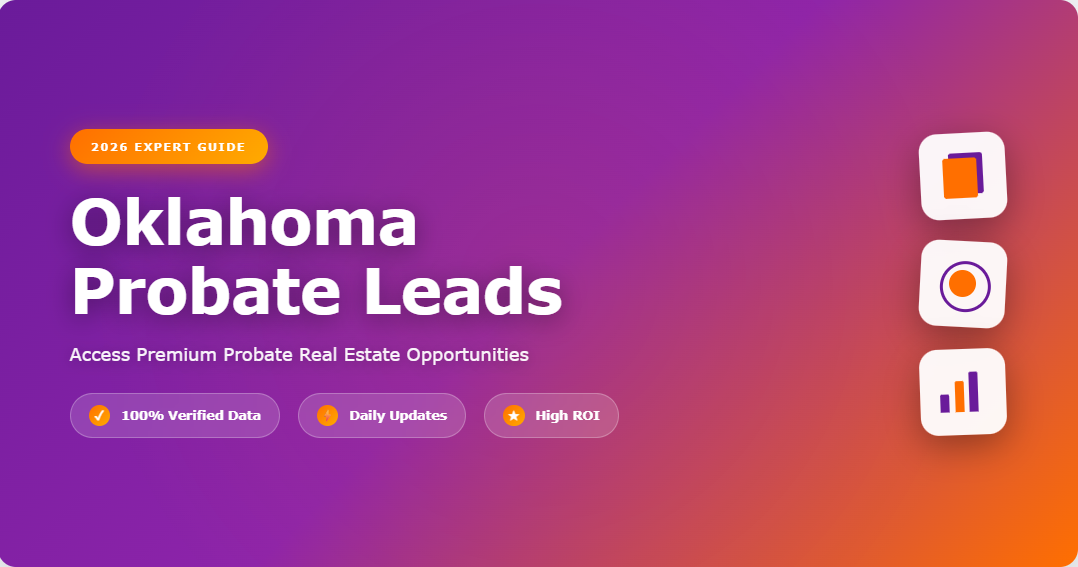 LeadCruncher Oklahoma probate leads CRM dashboard