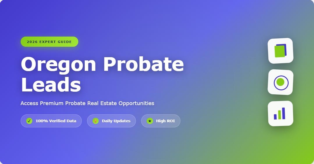 LeadCruncher Oregon probate leads dashboard