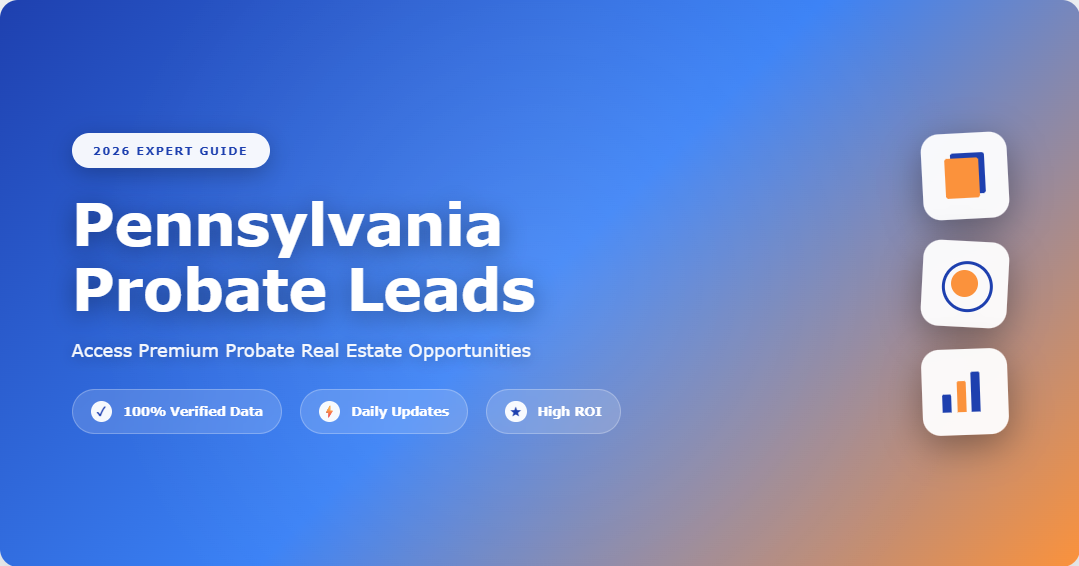 LeadCruncher Pennsylvania probate data platform